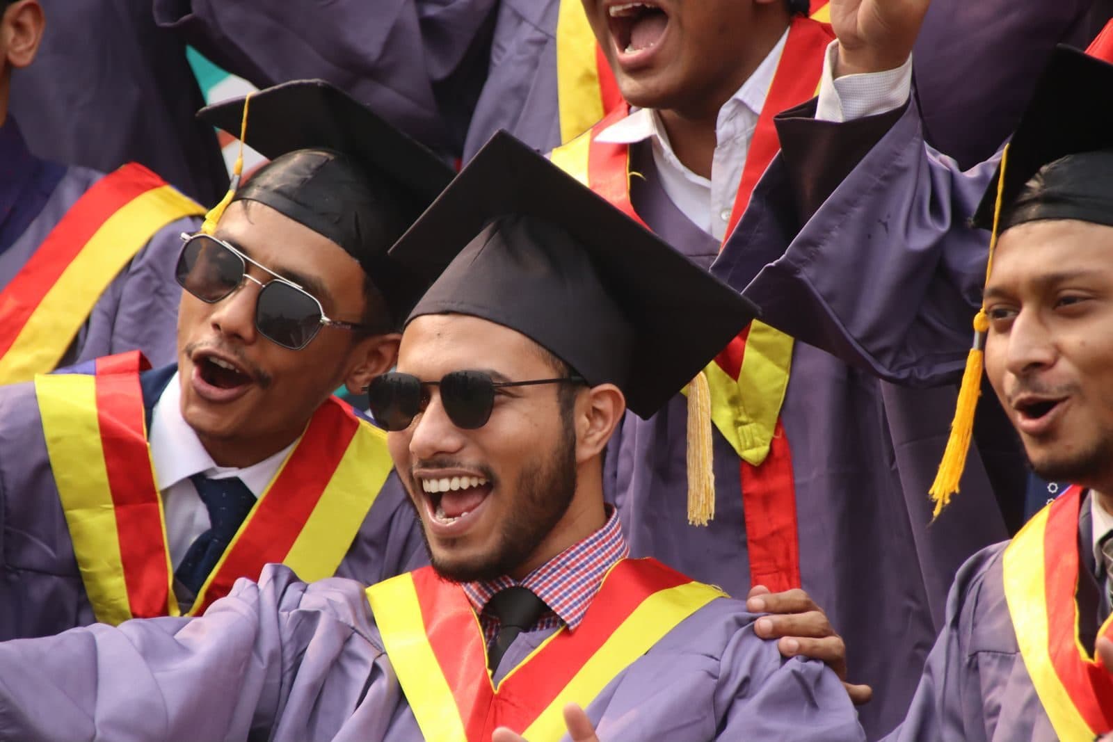 Graduates celebrating